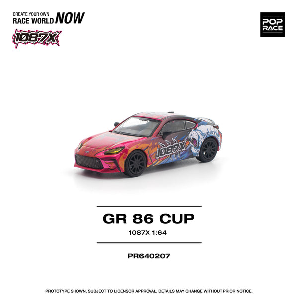 PREORDER POPRACE 1/64 1087X GR86 CUP PR640207 (Approx. Release Date: Q4 2025 and subject to the manufacturer's final decision)