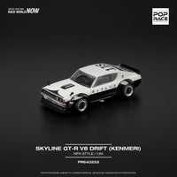 PREORDER POPRACE 1/64 SKYLINE GT-R V8 DRIFT (KENMERI) - NPA STYLE  PR640252 (Approx. Release Date: Q3 2025 and subject to the manufacturer's final decision)