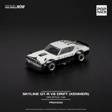 PREORDER POPRACE 1/64 SKYLINE GT-R V8 DRIFT (KENMERI) - NPA STYLE  PR640252 (Approx. Release Date: Q3 2025 and subject to the manufacturer's final decision)