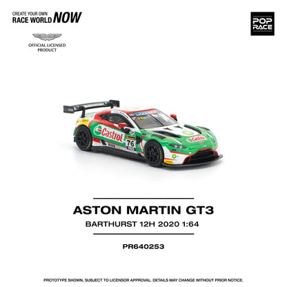 PREORDER POPRACE 1/64 ASTON MARTIN VANTAGE GT3 BATHURST 12H 2020 PR640253 (Approx. Release Date: Q4 2025 and subject to the manufacturer's final decision)