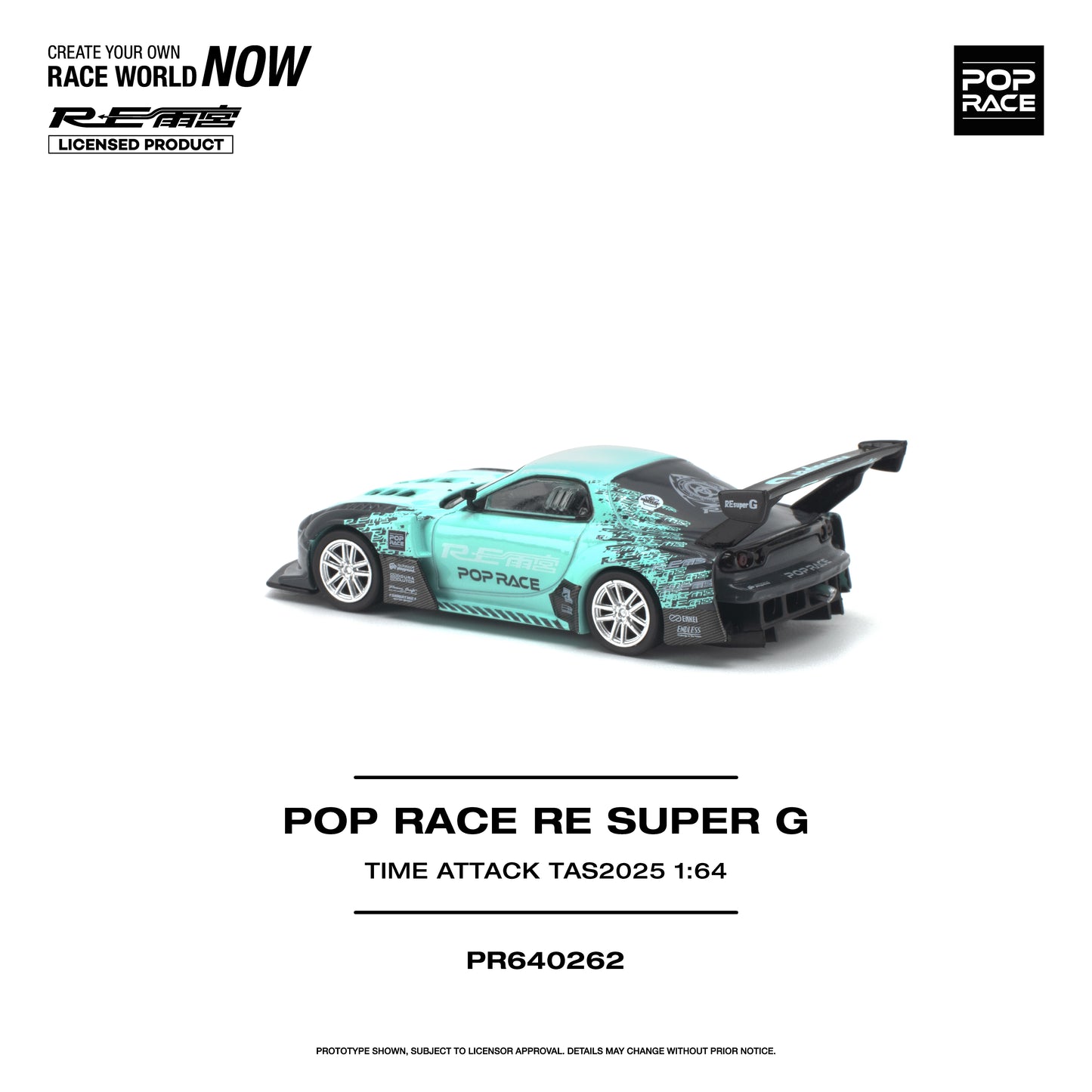 PREORDER POPRACE 1/64 POP RACE RE SUPER G TIME ATTACK TAS 2025 PR640262 (Approx. Release Date: Q1 2027 and subject to the manufacturer's final decision)