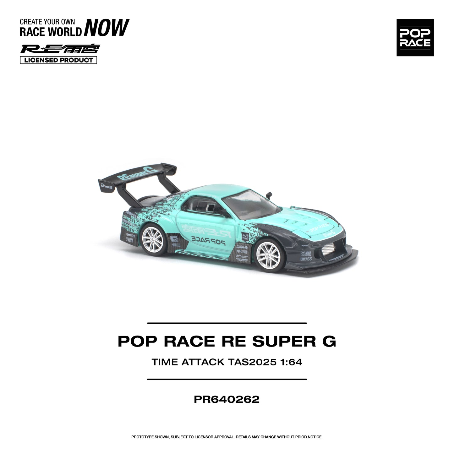 PREORDER POPRACE 1/64 POP RACE RE SUPER G TIME ATTACK TAS 2025 PR640262 (Approx. Release Date: Q1 2027 and subject to the manufacturer's final decision)