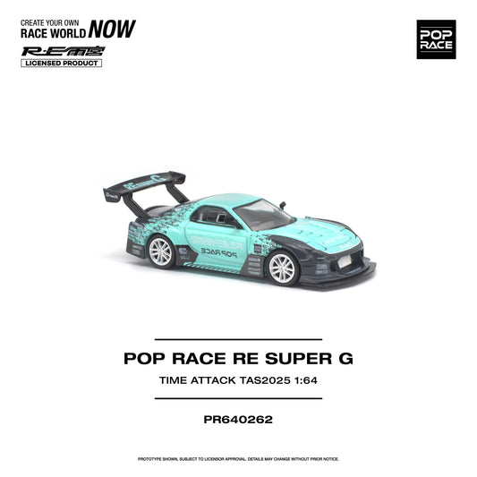 PREORDER POPRACE 1/64 POP RACE RE SUPER G TIME ATTACK TAS 2025 PR640262 (Approx. Release Date: Q1 2027 and subject to the manufacturer's final decision)