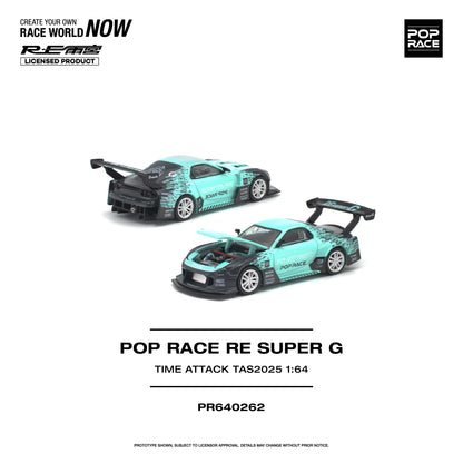 PREORDER POPRACE 1/64 POP RACE RE SUPER G TIME ATTACK TAS 2025 PR640262 (Approx. Release Date: Q1 2027 and subject to the manufacturer's final decision)