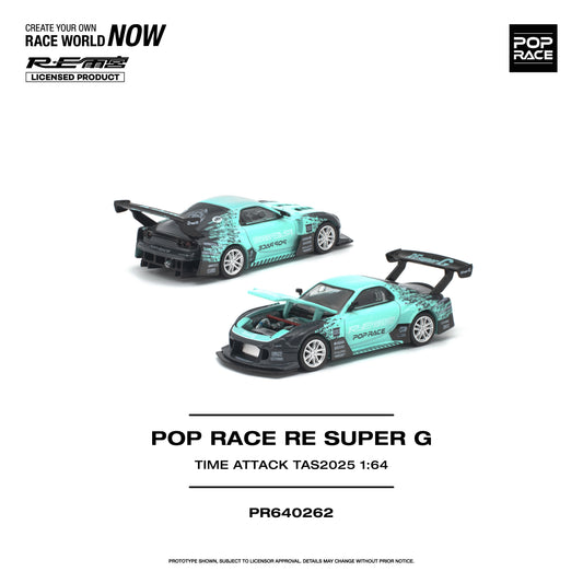 PREORDER POPRACE 1/64 POP RACE RE SUPER G TIME ATTACK TAS 2025 PR640262 (Approx. Release Date: Q1 2027 and subject to the manufacturer's final decision)