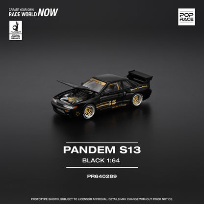 POPRACE 1/64 PANDEM SILVIA S13 - BLACK PR640289