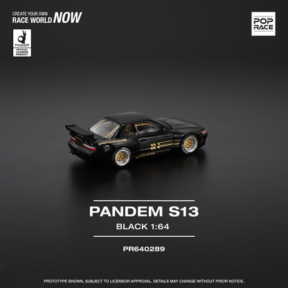POPRACE 1/64 PANDEM SILVIA S13 - BLACK PR640289