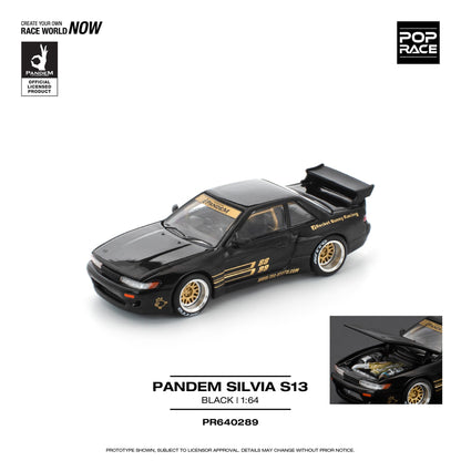 POPRACE 1/64 PANDEM SILVIA S13 - BLACK PR640289