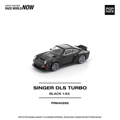 PREORDER POPRACE 1/64 SINGER DLS TURBO (ROAD) BLACK PR640292 (Approx. Release Date: Q4 2025 and subject to the manufacturer's final decision)