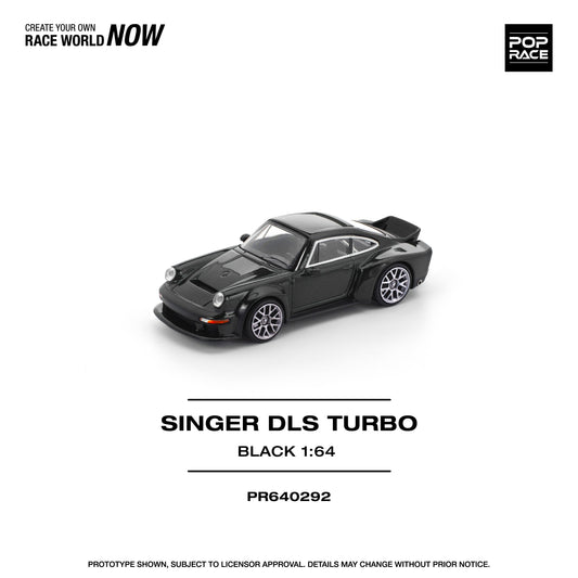 PREORDER POPRACE 1/64 SINGER DLS TURBO (ROAD) BLACK PR640292 (Approx. Release Date: Q4 2025 and subject to the manufacturer's final decision)