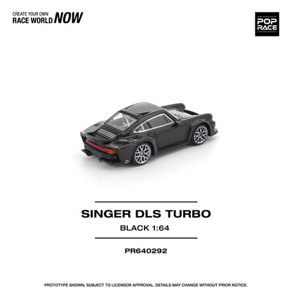 PREORDER POPRACE 1/64 SINGER DLS TURBO (ROAD) BLACK PR640292 (Approx. Release Date: Q4 2025 and subject to the manufacturer's final decision)