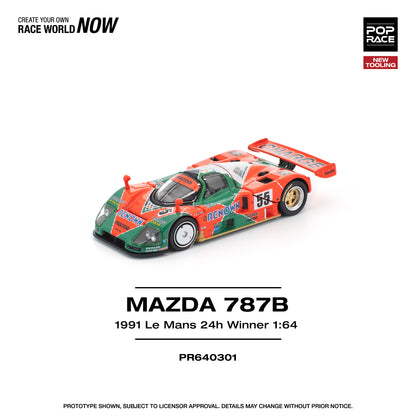 POPRACE 1/64 MAZDA 787B 1991 LE MANS 24H WINNER PR640301
