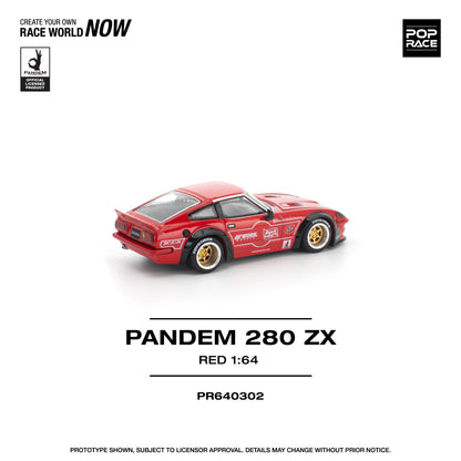 PREORDER POPRACE 1/64 PANDEM 280ZX RED PR640302 (Approx. Release Date: Q4 2025 and subject to the manufacturer's final decision)