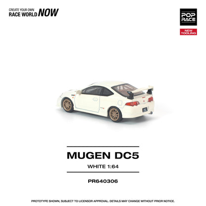 PREORDER POPRACE 1/64 HONDA DC5 MUGEN WHITE PR640306 (Approx. Release Date: Q3 2026 and subject to the manufacturer's final decision)