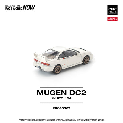 PREORDER POPRACE 1/64 MUGEN DC2 WHITE PR640307 (Approx. Release Date: Q3 2026 and subject to the manufacturer's final decision)