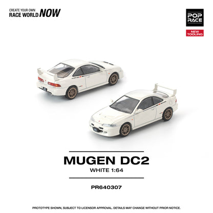 PREORDER POPRACE 1/64 MUGEN DC2 WHITE PR640307 (Approx. Release Date: Q3 2026 and subject to the manufacturer's final decision)