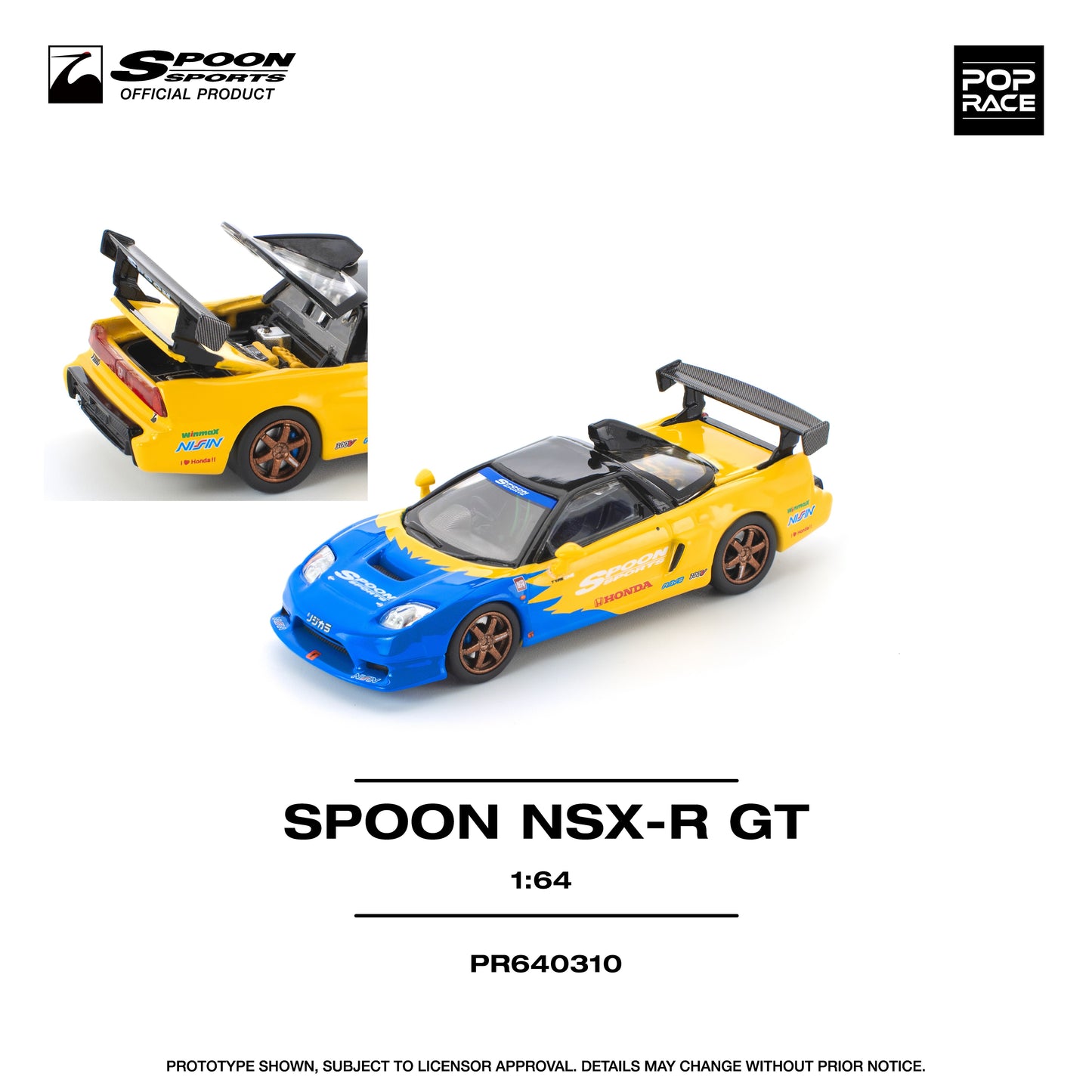 POPRACE 1/64  SPOON NSX R GT PR640310