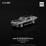 PREORDER POPRACE 1/64 SHELBY MUSTANG GT500 - SILVER CHROME PR640312 (Approx. Release Date: Q3 2025 and subject to the manufacturer's final decision)