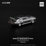 PREORDER POPRACE 1/64 SHELBY MUSTANG GT500 - SILVER CHROME PR640312 (Approx. Release Date: Q3 2025 and subject to the manufacturer's final decision)