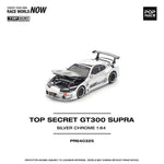PREORDER POPRACE 1/64 TOP SECRET GT300 SUPRA - SILVER CHROME PR640325 (Approx. Release Date: Q1 2026 and subject to the manufacturer's final decision)