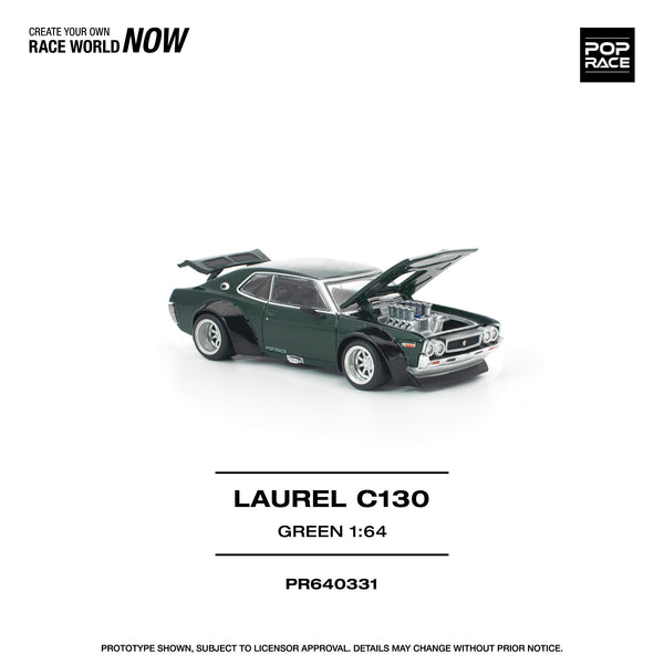 PREORDER POPRACE 1/64 LAUREL C130 GREEN PR640331 (Approx. Release Date: Q2 2026 and subject to the manufacturer's final decision)