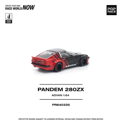 PREORDER POPRACE 1/64 PANDEM 280ZX ADVAN PR640335 (Approx. Release Date: Q4 2025 and subject to the manufacturer's final decision)