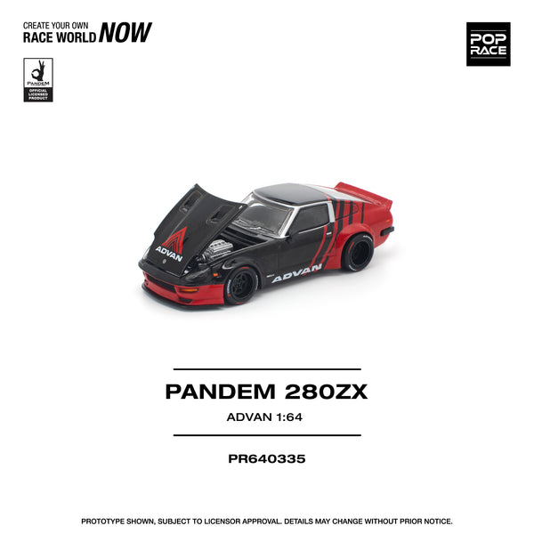 PREORDER POPRACE 1/64 PANDEM 280ZX ADVAN PR640335 (Approx. Release Date: Q4 2025 and subject to the manufacturer's final decision)