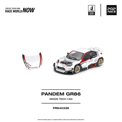 PREORDER POPRACE 1/64 PANDEM GR 86 MOONTECH PR640338 (Approx. Release Date: Q1 2027 and subject to the manufacturer's final decision)