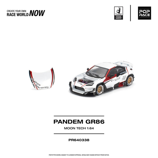 PREORDER POPRACE 1/64 PANDEM GR 86 MOONTECH PR640338 (Approx. Release Date: Q1 2027 and subject to the manufacturer's final decision)
