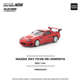 PREORDER POPRACE 1/64 MAZDA RX7 FC3S RE-AMEMIYA RED PR640343 (Approx. Release Date: Q4 2025 and subject to the manufacturer's final decision)