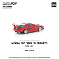 PREORDER POPRACE 1/64 MAZDA RX7 FC3S RE-AMEMIYA RED PR640343 (Approx. Release Date: Q4 2025 and subject to the manufacturer's final decision)