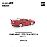 PREORDER POPRACE 1/64 MAZDA RX7 FC3S RE-AMEMIYA RED PR640343 (Approx. Release Date: Q4 2025 and subject to the manufacturer's final decision)