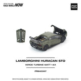 PREORDER POPRACE 1/64 LAMBORGHINI HURACAN STO VERDE TURBINE MATT PR640347 (Approx. Release Date: Q2 2026 and subject to the manufacturer's final decision)