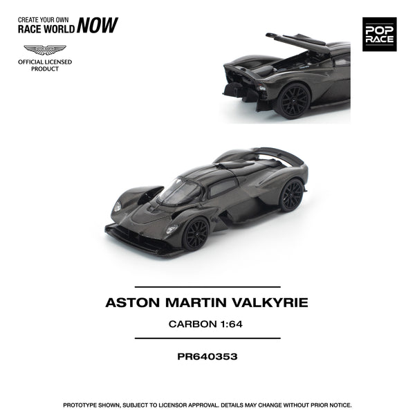 PREORDER POPRACE 1/64 ASTON MARTIN VALKYRIE CARBON EDITION PR640353 (Approx. Release Date: Q4 2025 and subject to the manufacturer's final decision)