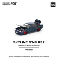 PREORDER POPRACE 1/64 SKYLINE GT-R R32 GHOST CHAMELEON PR640357 (Approx. Release Date: Q4 2025 and subject to the manufacturer's final decision)