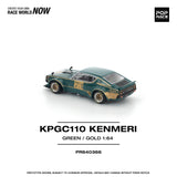 PREORDER POPRACE 1/64 KPGC110 KENMERI RACING #73 GREEN/GOLD PR640366 (Approx. Release Date: Q4 2025 and subject to the manufacturer's final decision)