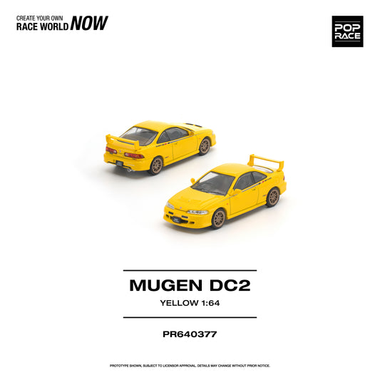 PREORDER POPRACE 1/64 POPRACE 1/64 MUGEN DC2 - YELLOW PR640377 (Approx. Release Date: Q4 2026 and subject to the manufacturer's final decision)