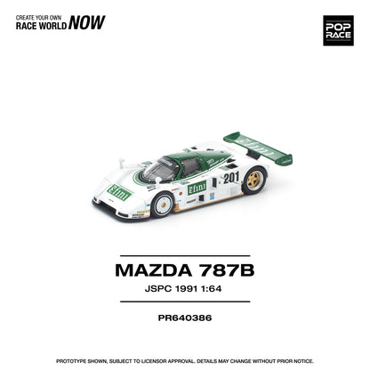 PREORDER POPRACE 1/64 MAZDA 787B JSPC 1991 PR640386 (Approx. Release Date: Q1 2026 and subject to the manufacturer's final decision)