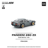 PREORDER POPRACE 1/64 PANDEM 280ZX GUN METAL PR640390 (Approx. Release Date: Q1 2026 and subject to the manufacturer's final decision)