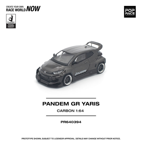 PREORDER POPRACE 1/64 PANDEM GR YARIS CARBON EDITION PR640394 (Approx. Release Date: Q1 2026 and subject to the manufacturer's final decision)
