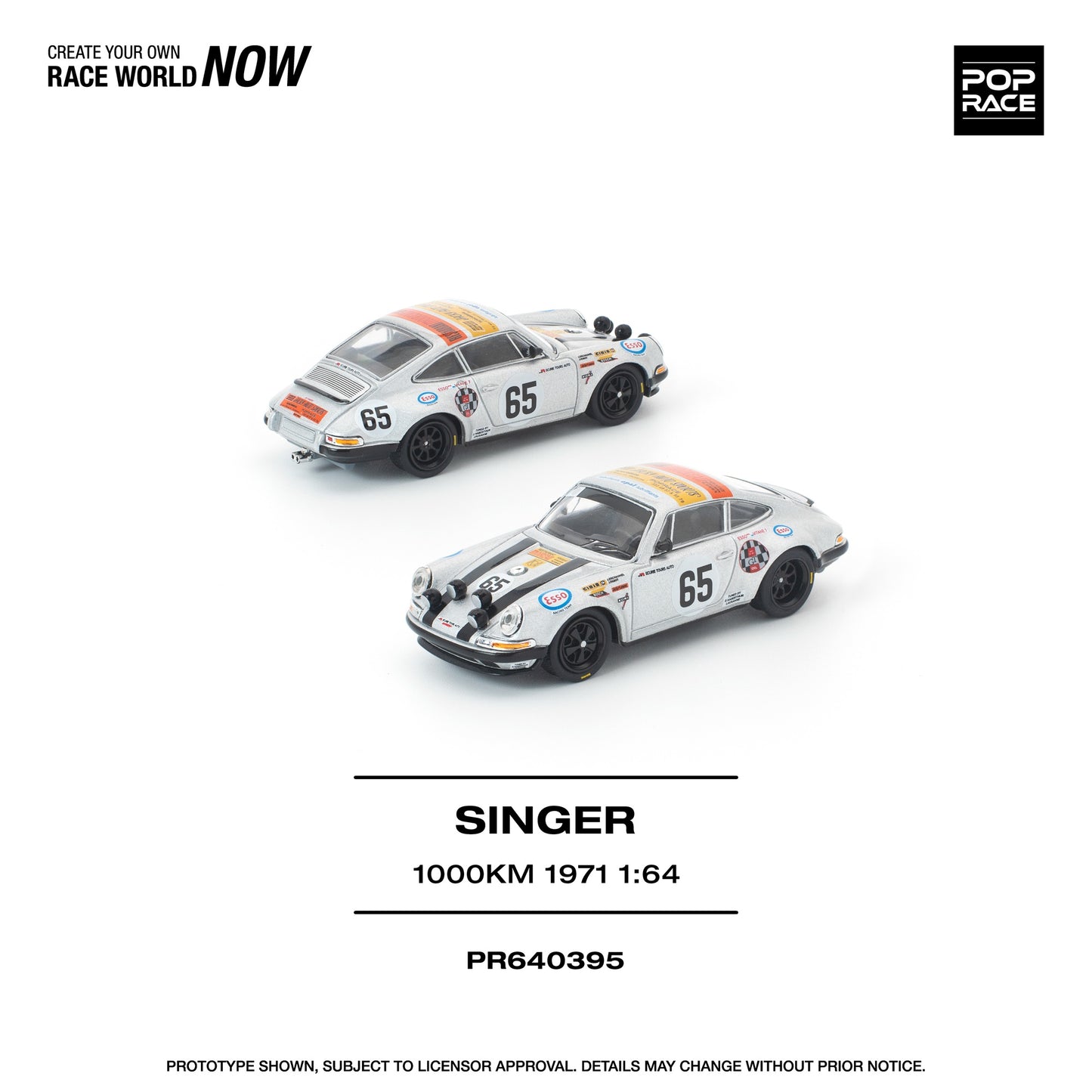 PREORDER POPRACE 1/64 SINGER SPA 1000KM 1971  PR640395 (Approx. Release Date: Q3 2026 and subject to the manufacturer's final decision)