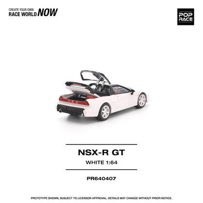 PREORDER POPRACE 1/64 HONDA NSX-R GT WHITE PR640407 (Approx. Release Date: Q3 2026 and subject to the manufacturer's final decision)