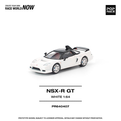 PREORDER POPRACE 1/64 HONDA NSX-R GT WHITE PR640407 (Approx. Release Date: Q3 2026 and subject to the manufacturer's final decision)