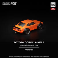 PREORDER POPRACE 1/64 TOYOTA COROLLA KE25 ORANGE PR640409 (Approx. Release Date: Q1 2026 and subject to the manufacturer's final decision)