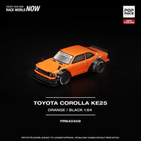 PREORDER POPRACE 1/64 TOYOTA COROLLA KE25 ORANGE PR640409 (Approx. Release Date: Q1 2026 and subject to the manufacturer's final decision)