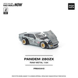 PREORDER POPRACE 1/64 PANDEM 280ZX RAW METAL PR640410 (Approx. Release Date: Q3 2026 and subject to the manufacturer's final decision)
