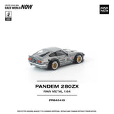 PREORDER POPRACE 1/64 PANDEM 280ZX RAW METAL PR640410 (Approx. Release Date: Q3 2026 and subject to the manufacturer's final decision)