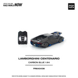 PREORDER POPRACE 1/64 LAMBORGHINI CENTENARIO CARBON BLUE PR640438 (Approx. Release Date: Q3 2026 and subject to the manufacturer's final decision)
