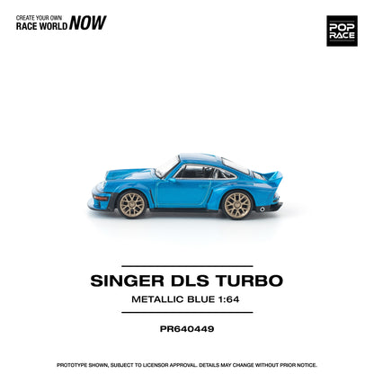 PREORDER POPRACE 1/64 SINGER DLS TURBO METALLIC BLUE PR640449 (Approx. Release Date: Q1 2026 and subject to the manufacturer's final decision)