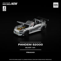 PREORDER POPRACE 1/64  PANDEM S2000 SILVER PR640451 (Approx. Release Date: Q1 2026 and subject to the manufacturer's final decision)